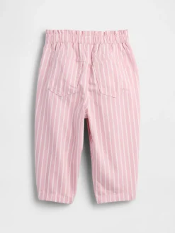 Baby & Toddler Stripe Pull-On Barrel Jeans