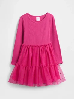 Baby & Toddler Tulle Mixed Media Dress