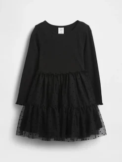 Baby & Toddler Tulle Mixed Media Dress