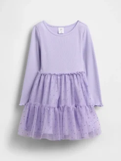 Baby & Toddler Tulle Mixed Media Dress