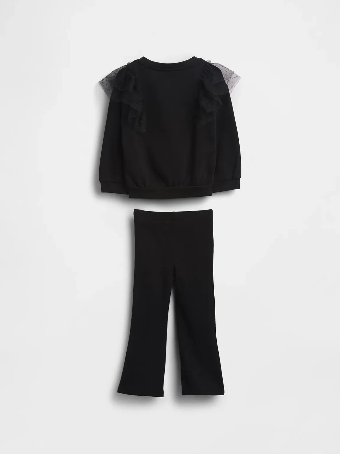 Baby & Toddler Tulle Sweatshirt & Rib Flare Leggings Set