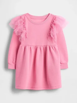 Baby & Toddler Tulle Sweatshirt Dress