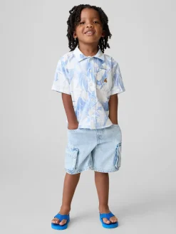 Baby & Toddler UltraSoft Denim Pull-On Cargo Shorts