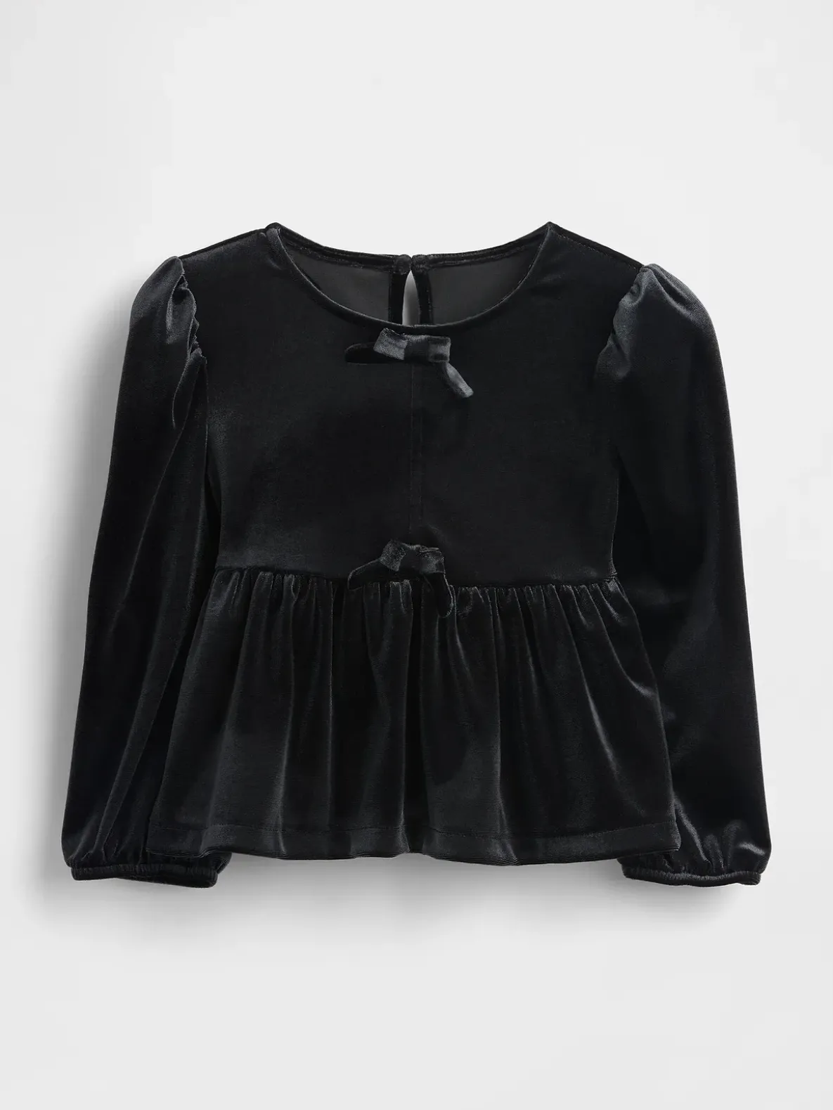 Baby & Toddler Velour Bow Top