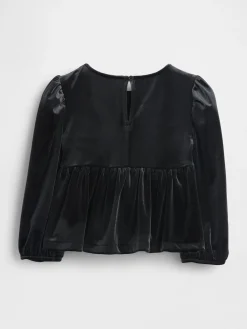 Baby & Toddler Velour Bow Top