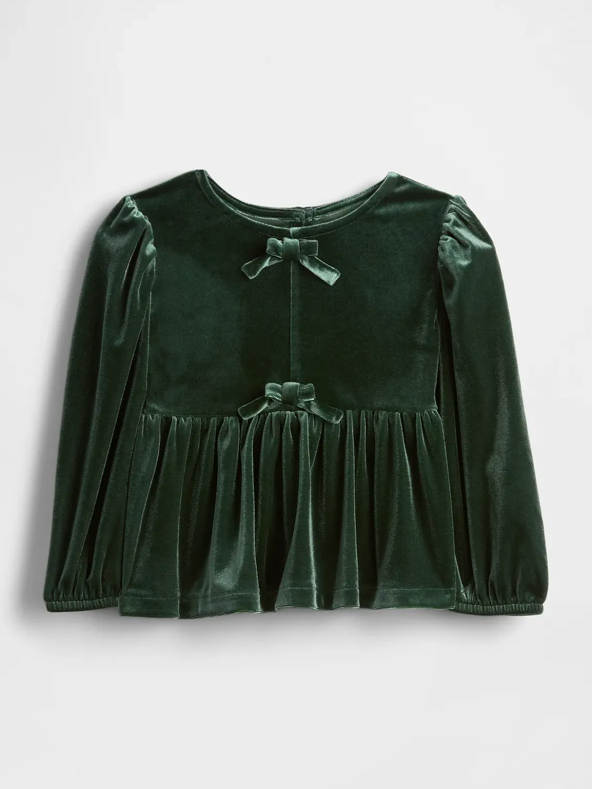 Baby & Toddler Velour Bow Top