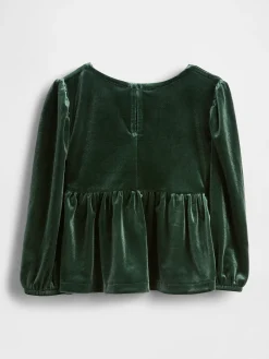 Baby & Toddler Velour Bow Top