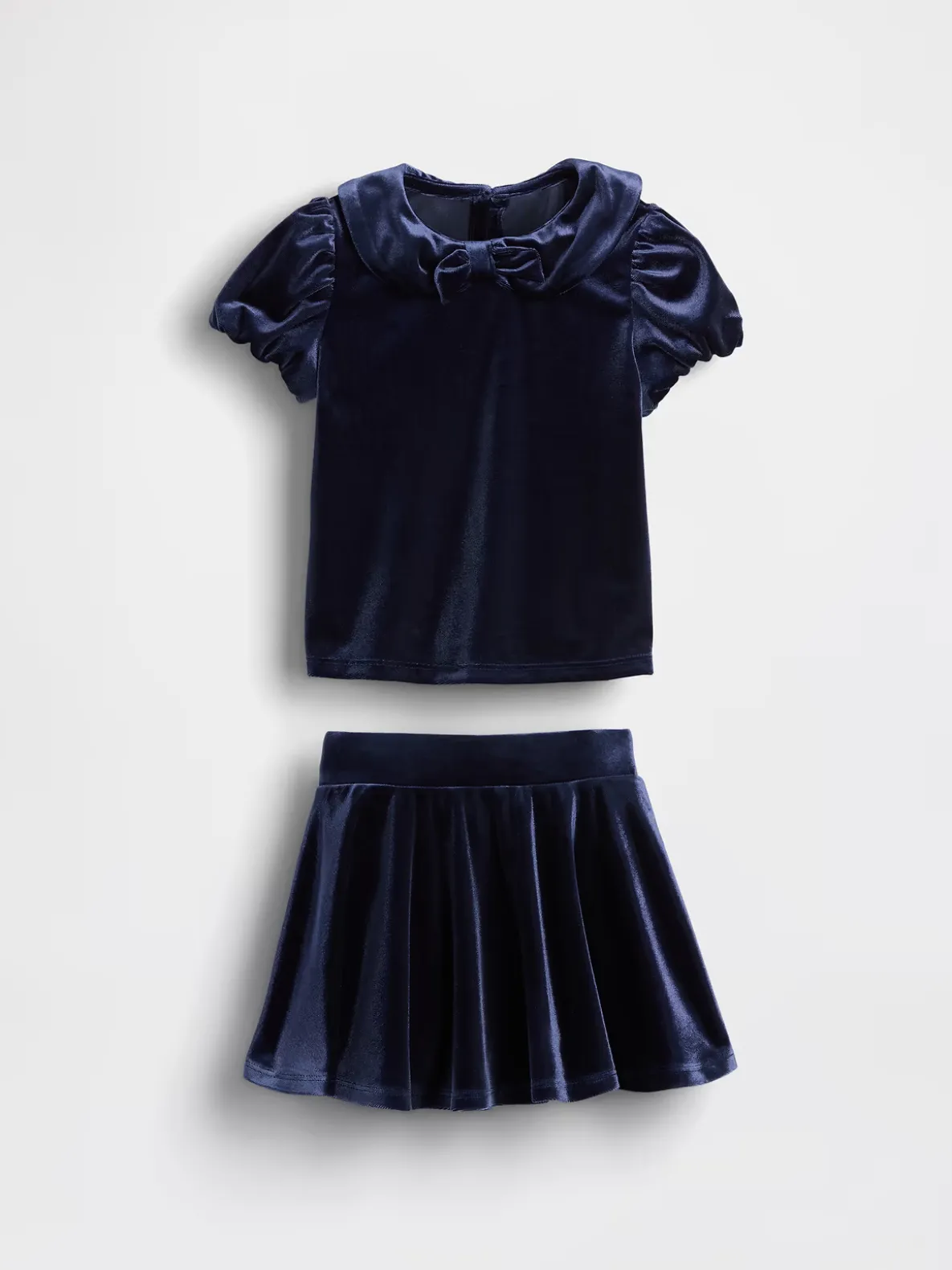 Baby & Toddler Velour Bow Outfit Set