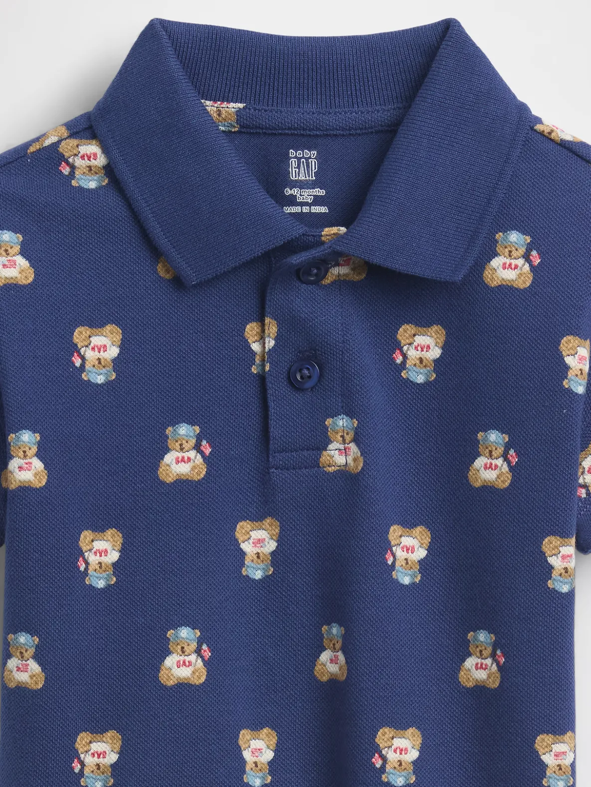 Baby Brannan Bear Pique Polo Outfit Set