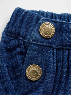 Baby Cotton Gauze Denim Sailor Bloomers