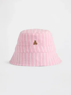 Baby Cotton Gauze Stripe Bucket Hat