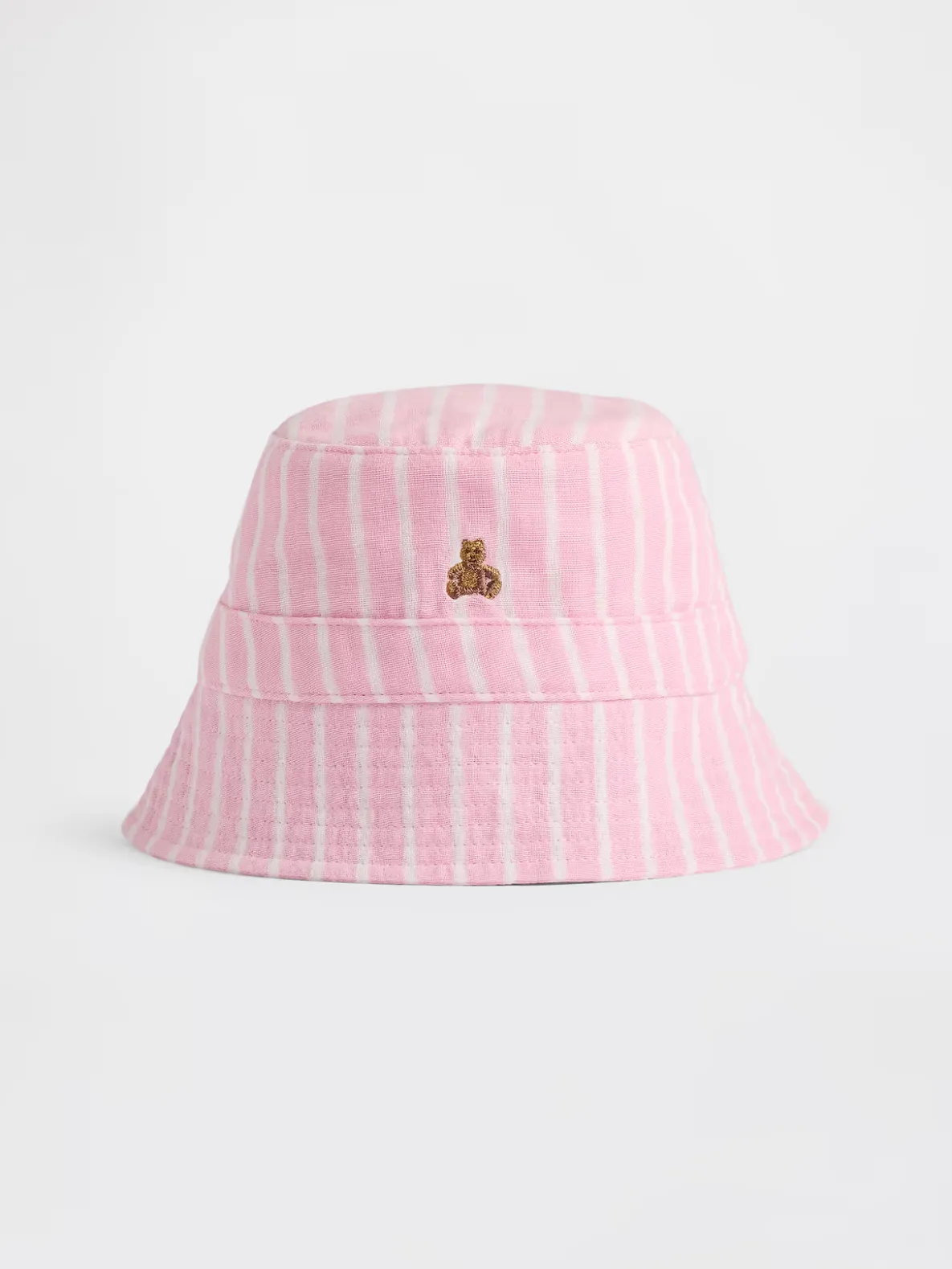 Baby Cotton Gauze Stripe Bucket Hat