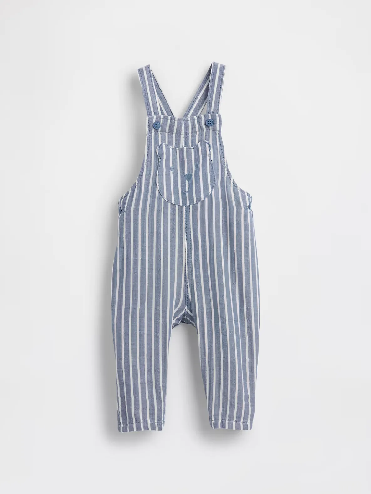 Baby Cotton-Gauze Brannan Bear Overalls
