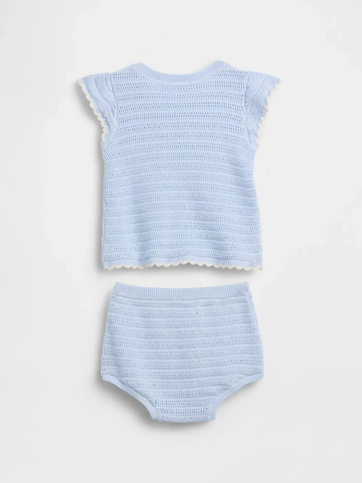 Baby Crochet Stripe Outfit Set