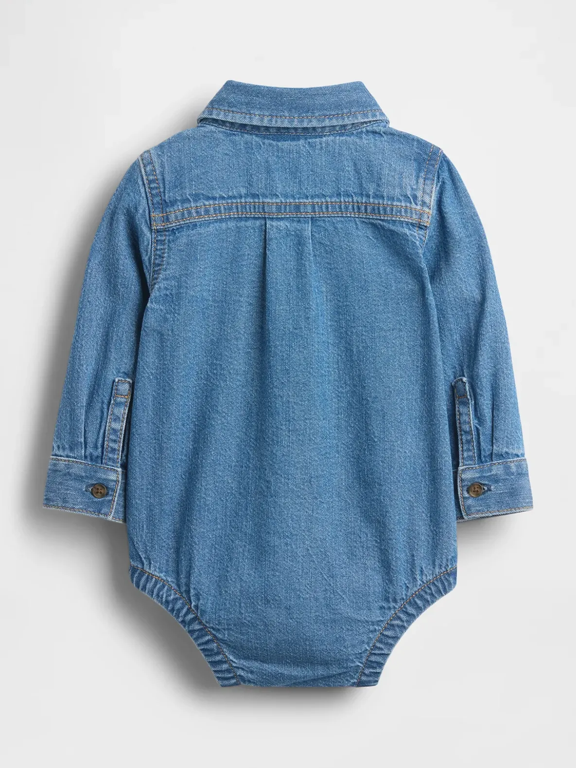 Baby Denim Button-Down Bodysuit