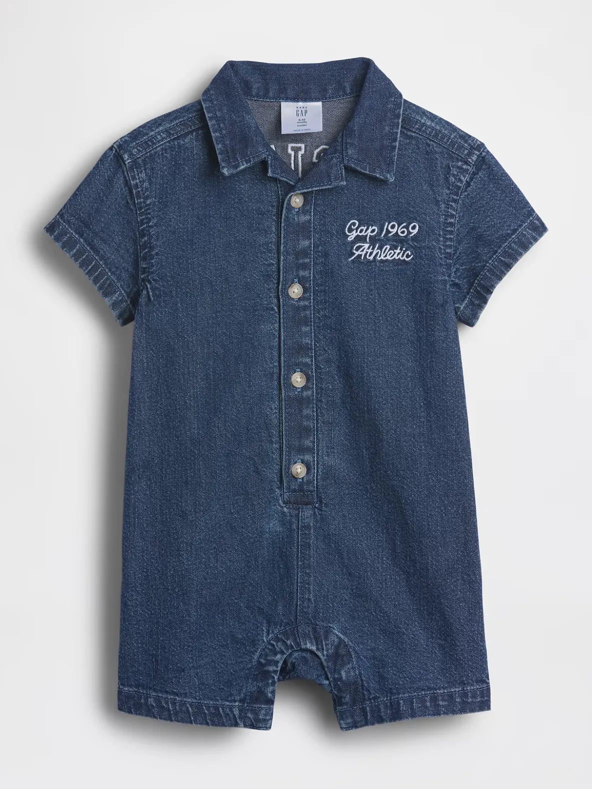 Baby Denim Gap Logo Shorty One-Piece