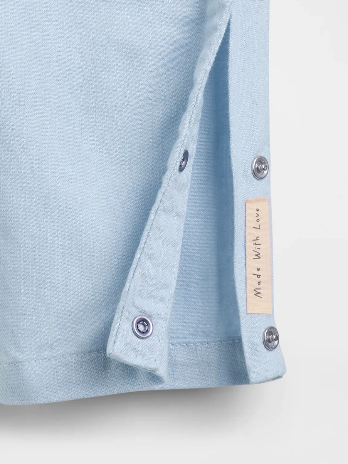 Baby Denim Heart Pocket One-Piece