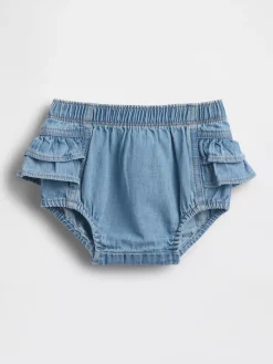 Baby Denim Ruffle Bloomers