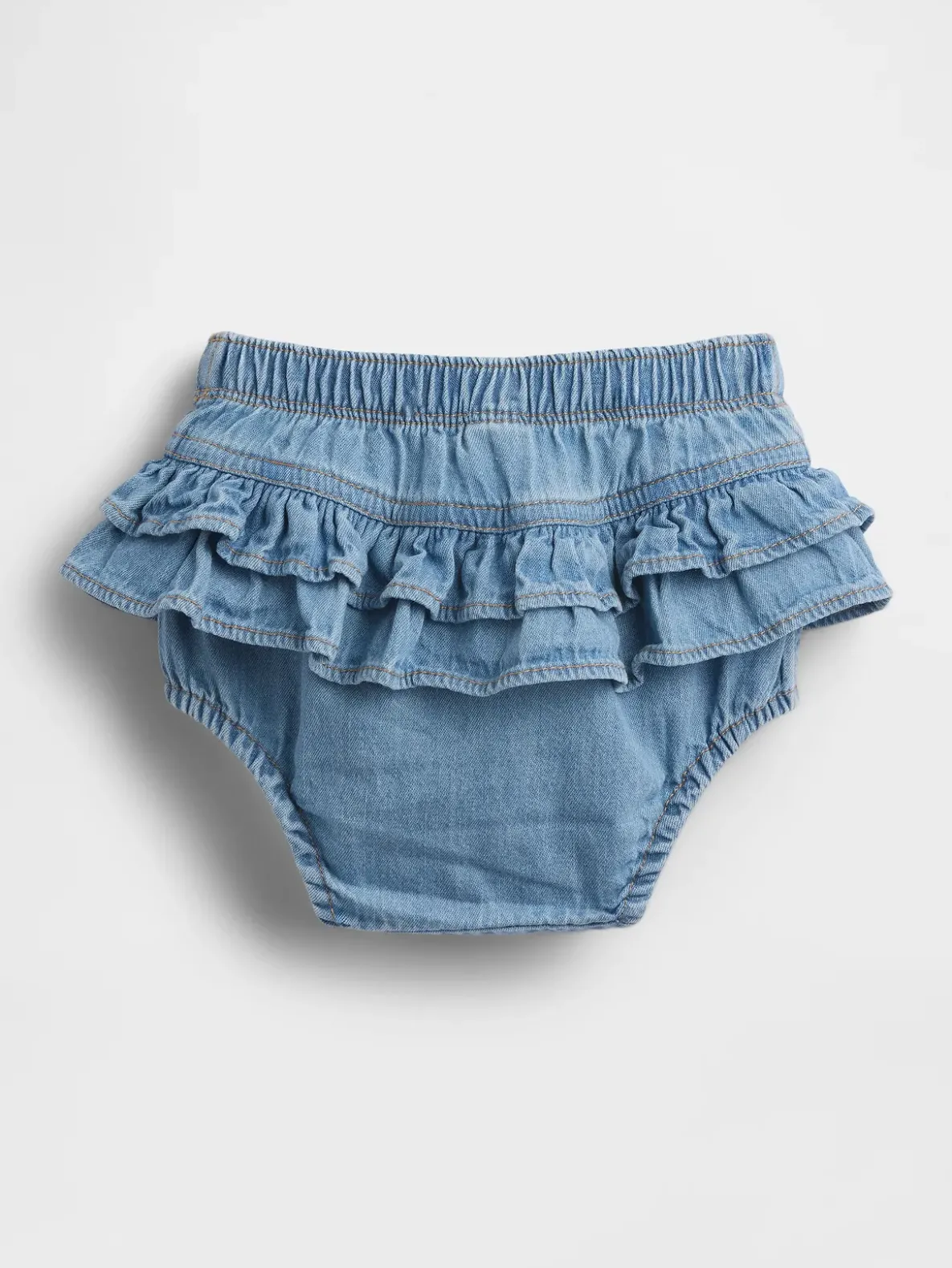 Baby Denim Ruffle Bloomers