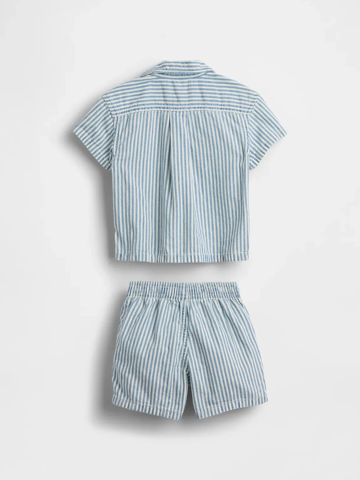 Baby Denim Stripe Outfit Set