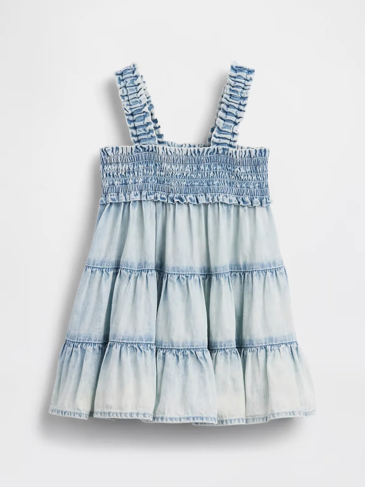 Baby Denim Tiered Dress