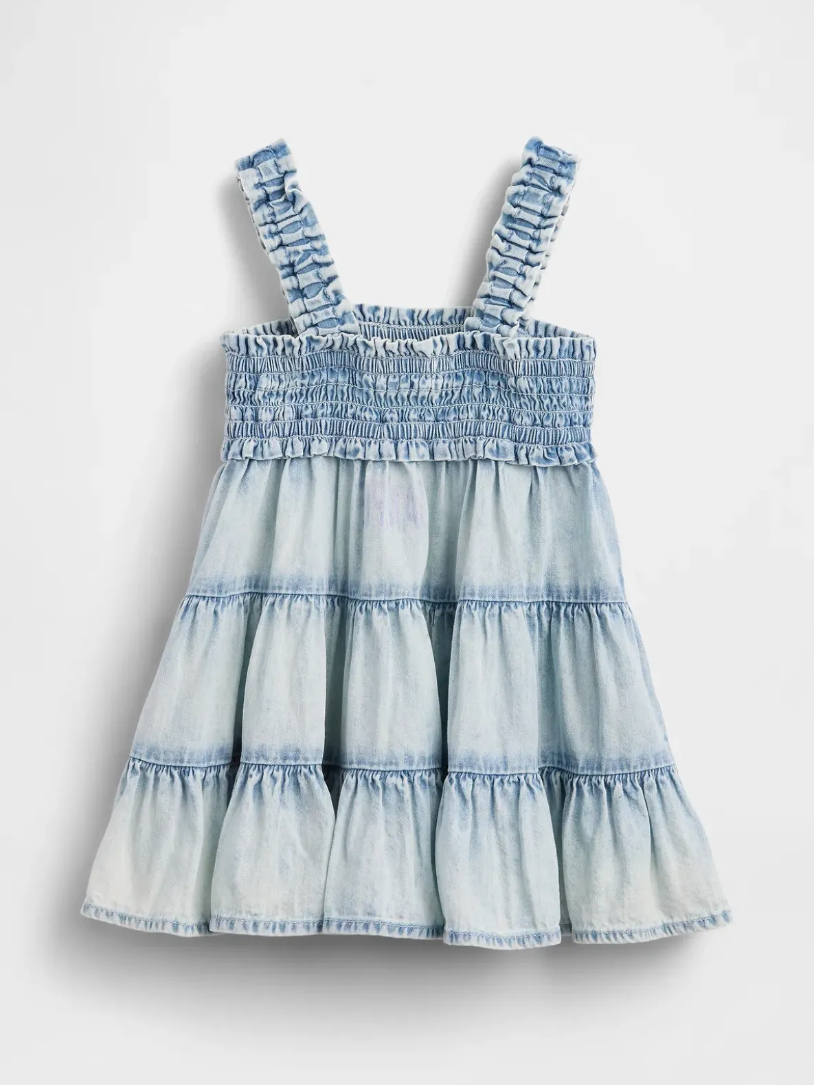 Baby Denim Tiered Dress