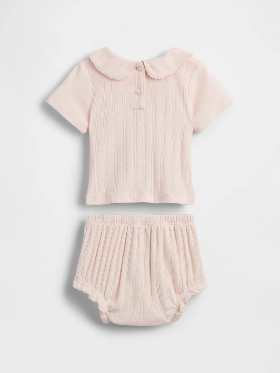 Baby Embroidered Pointelle Outfit Set