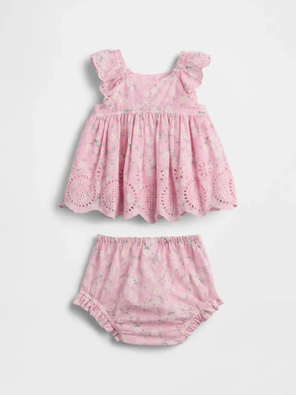 Baby Eyelet Outfit Set