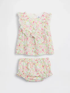 Baby Eyelet Ruffle Outfit Set