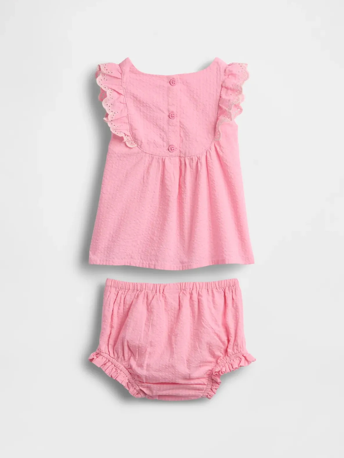 Baby Eyelet Ruffle Outfit Set