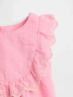 Baby Eyelet Ruffle Outfit Set