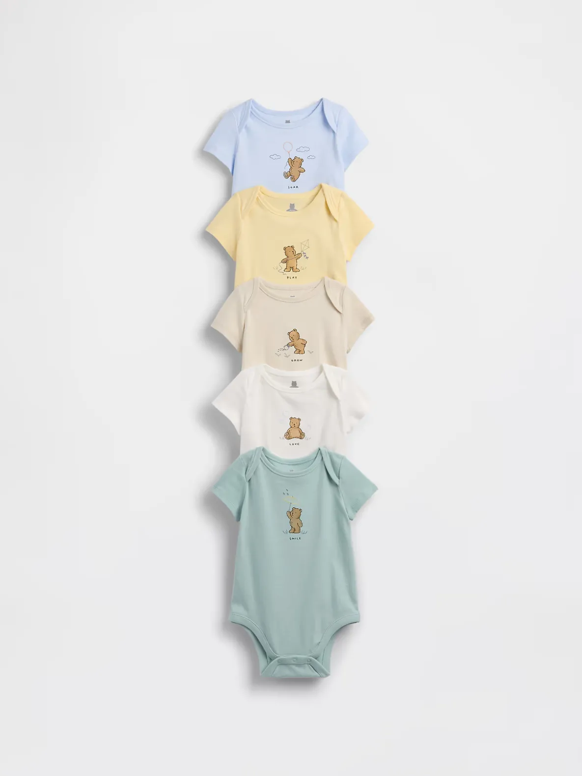 Baby First Favorites Organic Cotton Bodysuit (5-Pack)