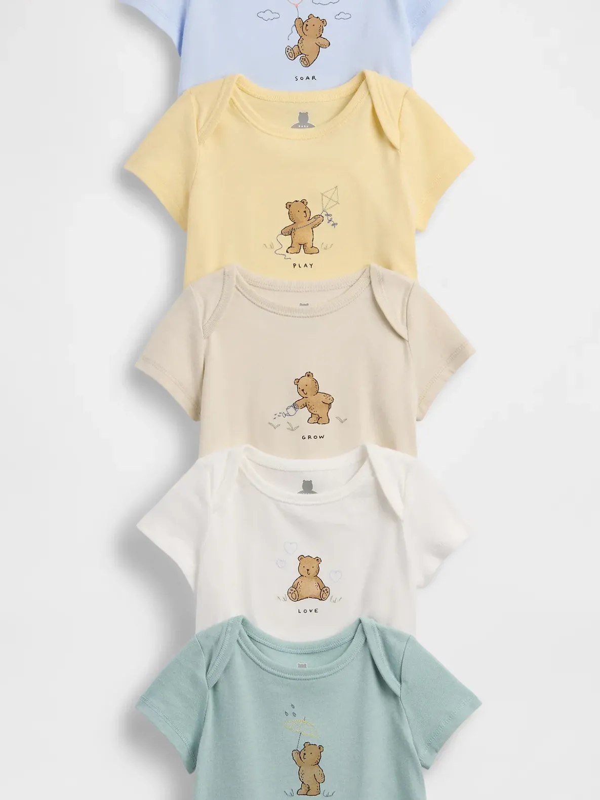 Baby First Favorites Organic Cotton Bodysuit (5-Pack)