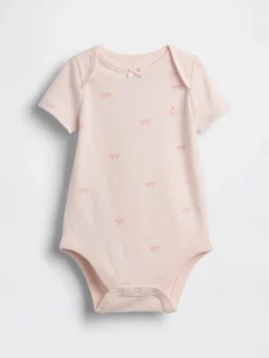 Baby First Favorites Organic Cotton Bow Bodysuit