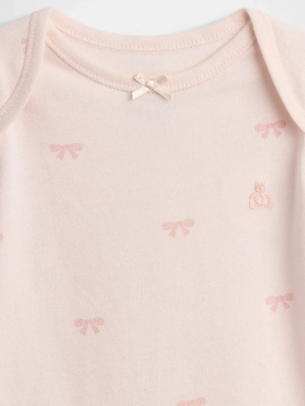 Baby First Favorites Organic Cotton Bow Bodysuit