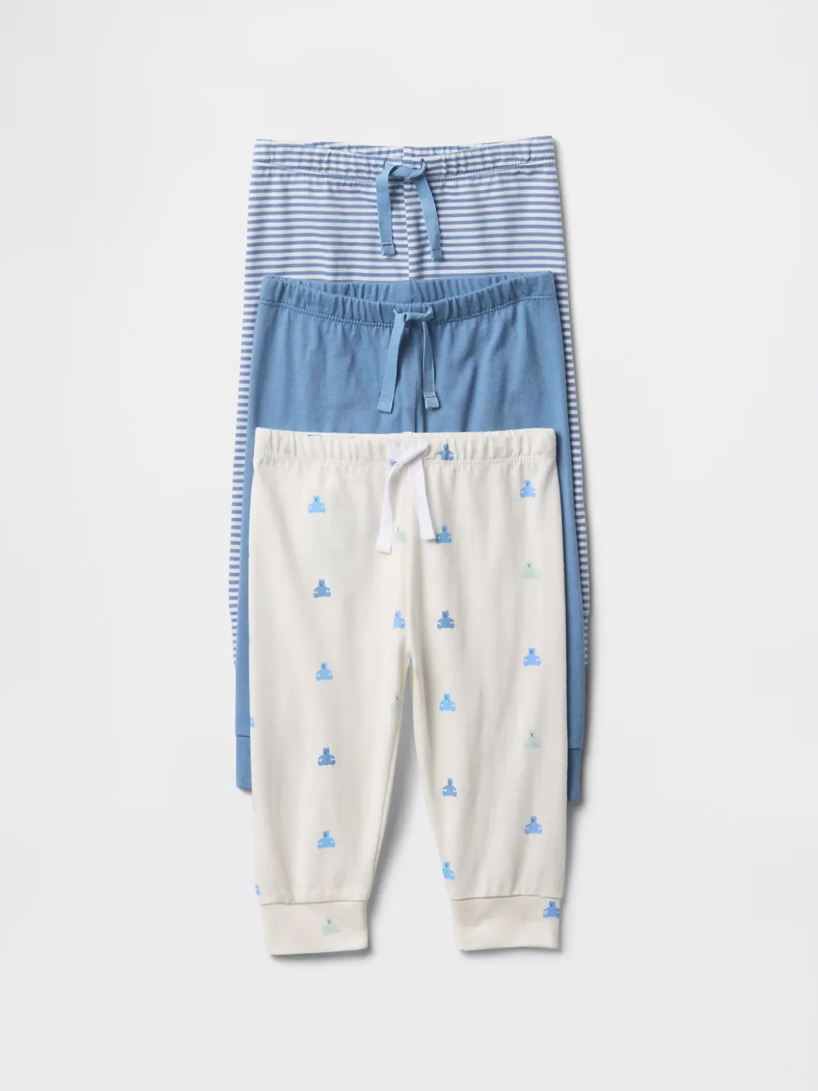 Baby First Favorites Organic Cotton Pull-On Pants (3-Pack)