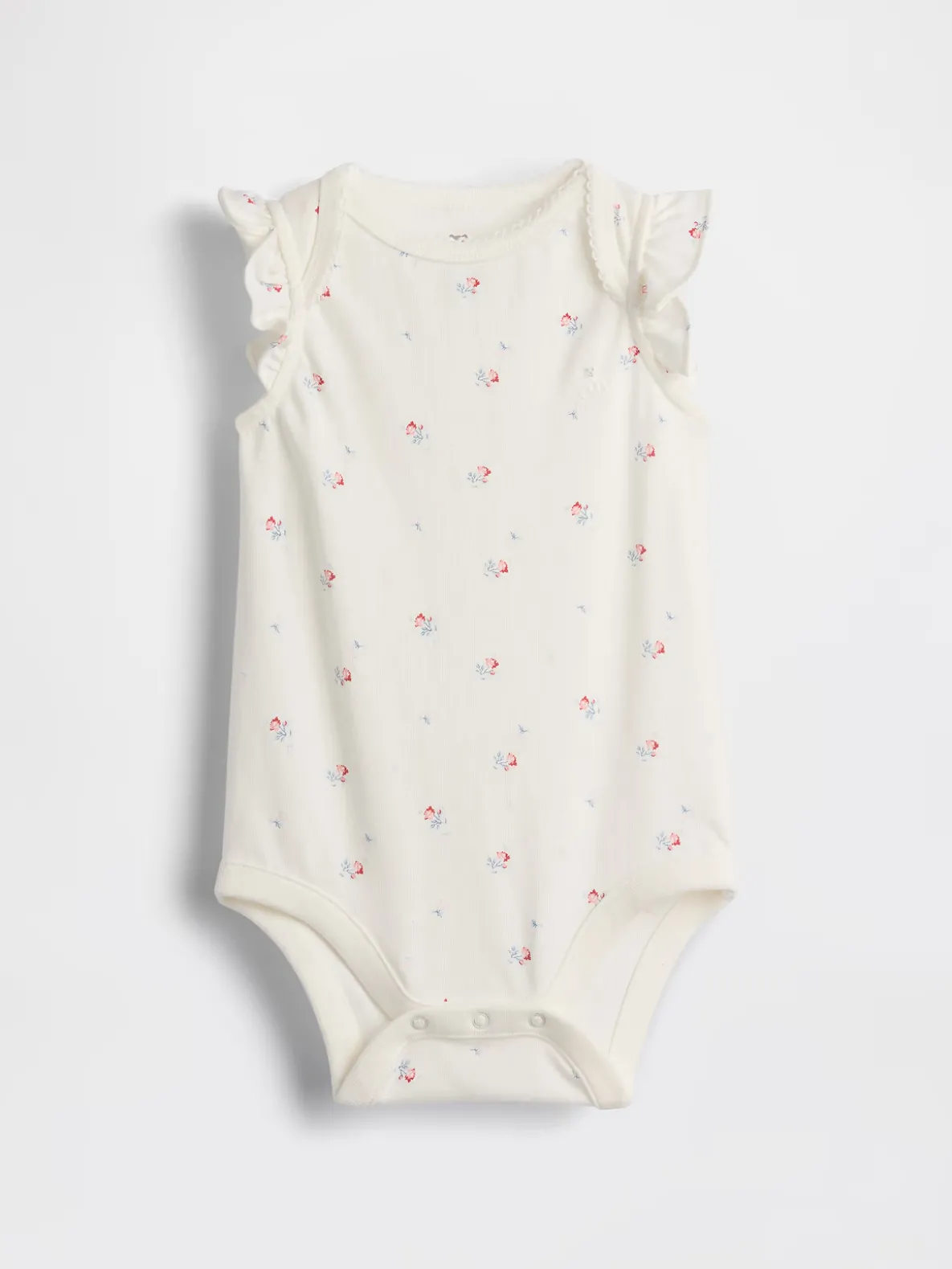 Baby First Favorites Organic Cotton Flutter-Sleeve Bodysuit