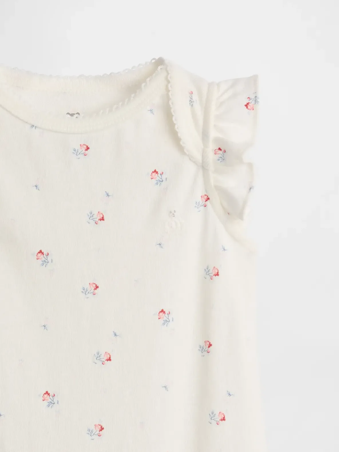 Baby First Favorites Organic Cotton Flutter-Sleeve Bodysuit