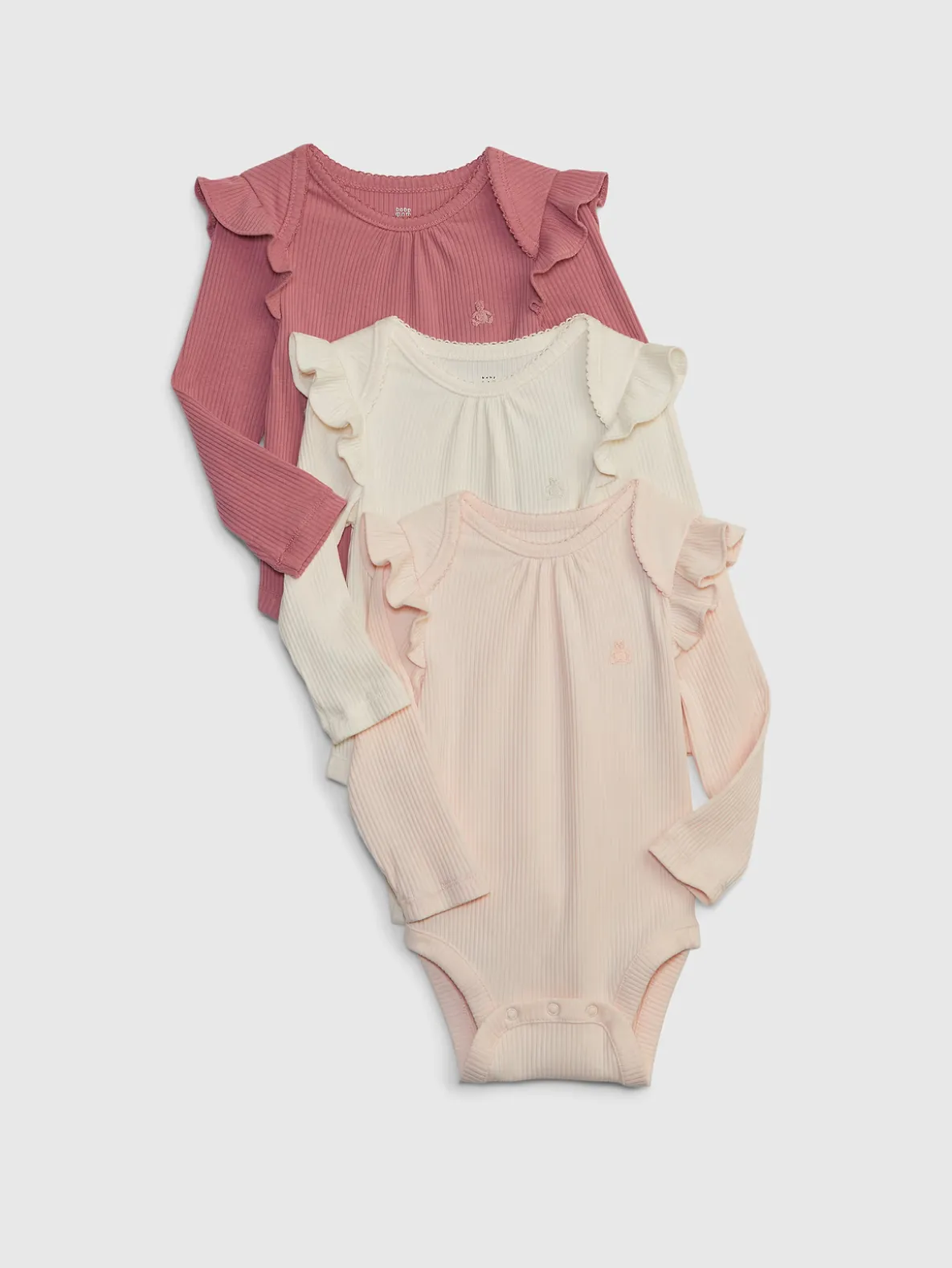 Baby First Favorites TinyRib Bodysuit (3-Pack)