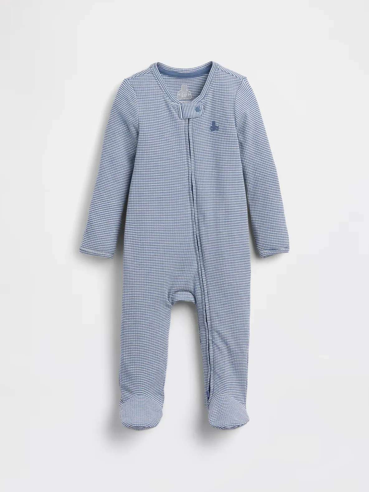 Baby First Favorites TinyRib Stripe Footed One-Piece