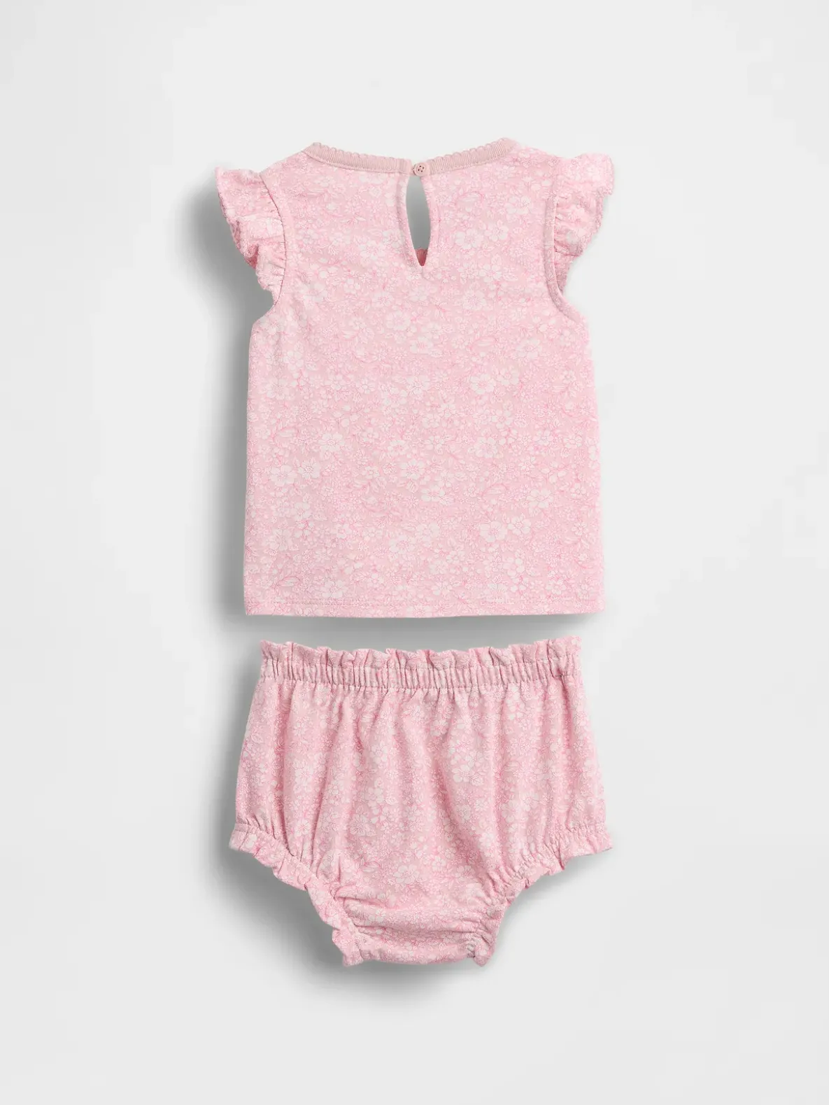Baby Floral Ruffle Outfit Set
