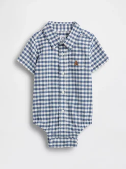 Baby Gingham Oxford Bodysuit