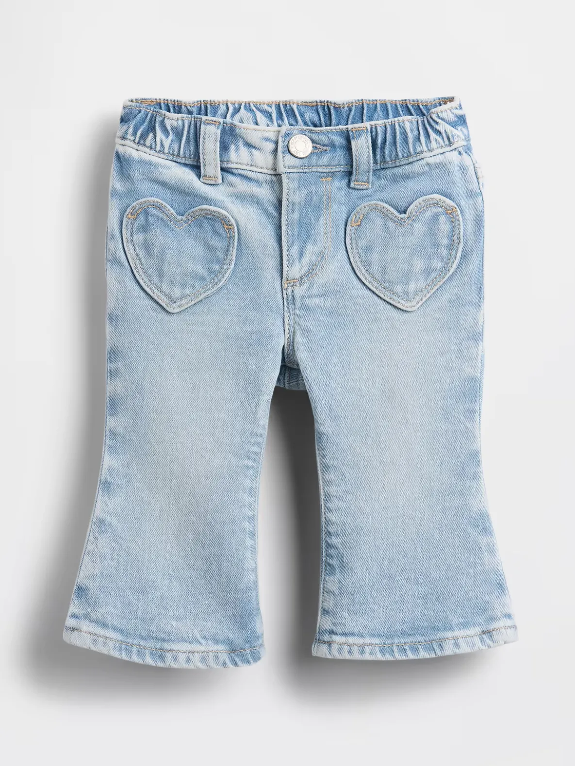 Baby Heart Pocket Flare Jeans