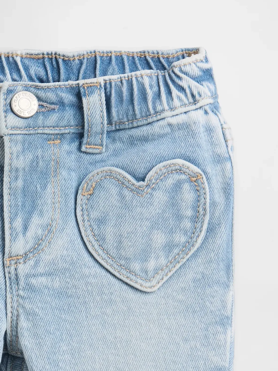 Baby Heart Pocket Flare Jeans