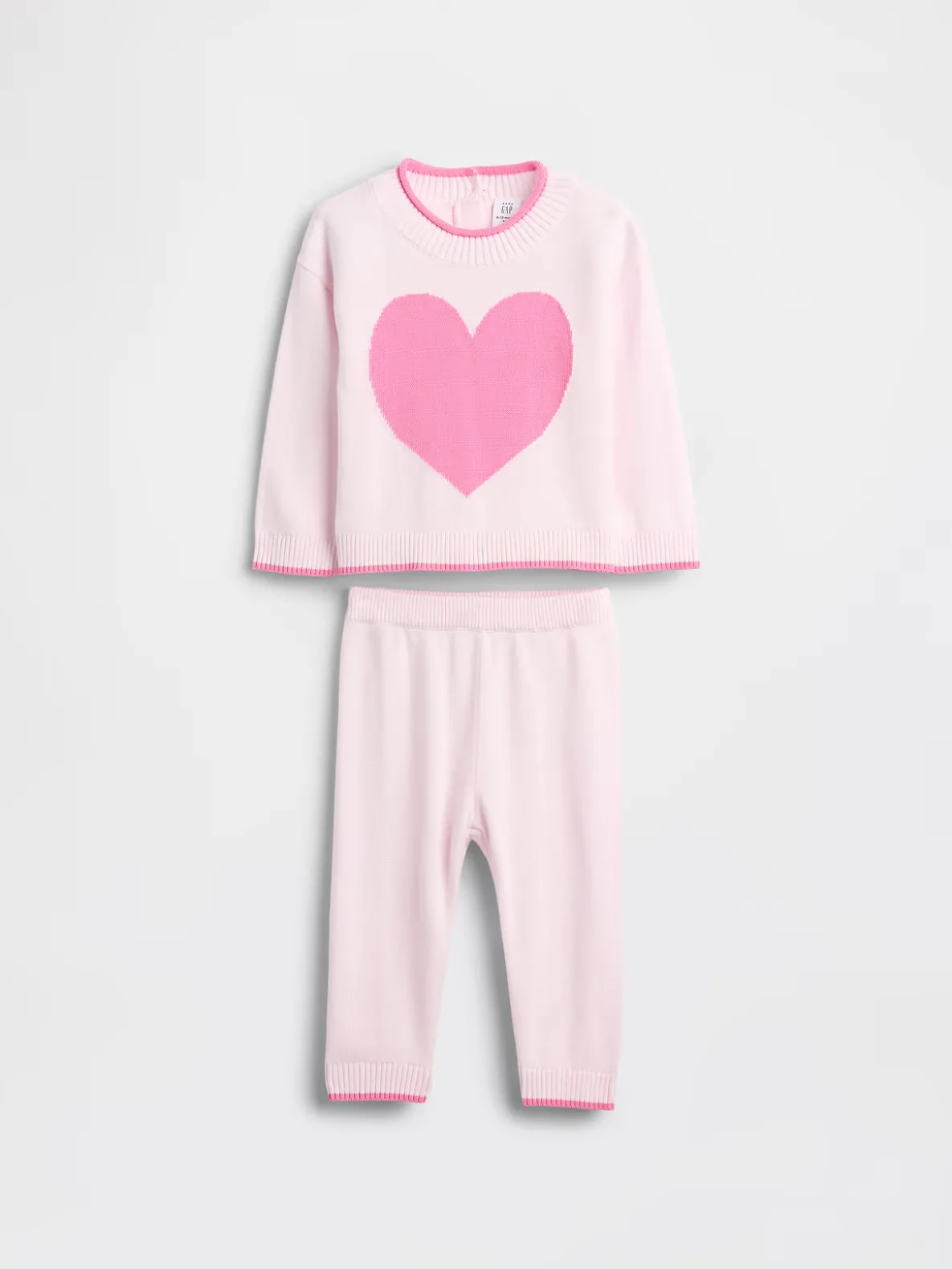 Baby Heart Sweater Set