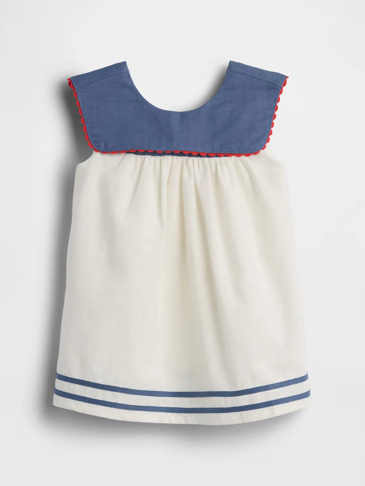 Baby Linen-Cotton Sailor Dress