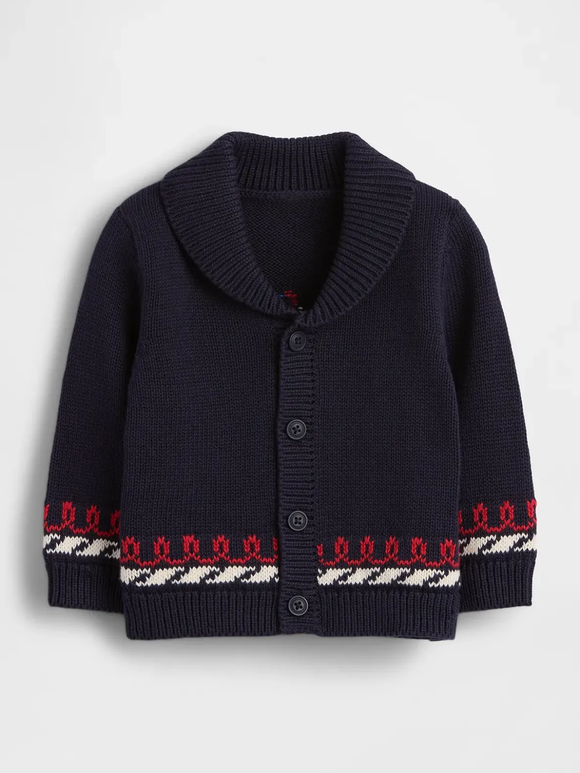 Baby Nautical Shawl Cardigan Sweater