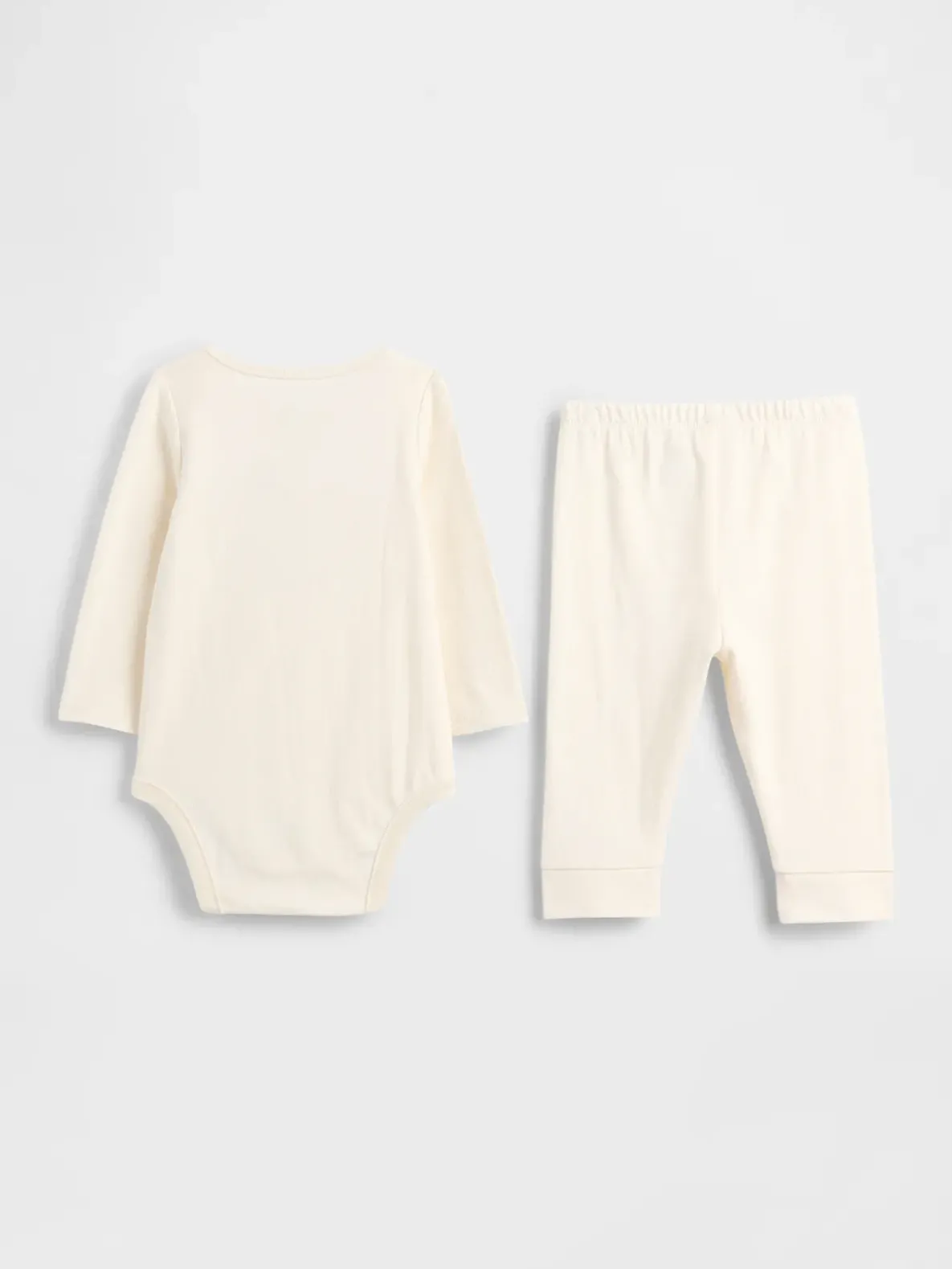 Baby Organic Cotton Bear Heart Bodysuit Outfit Set