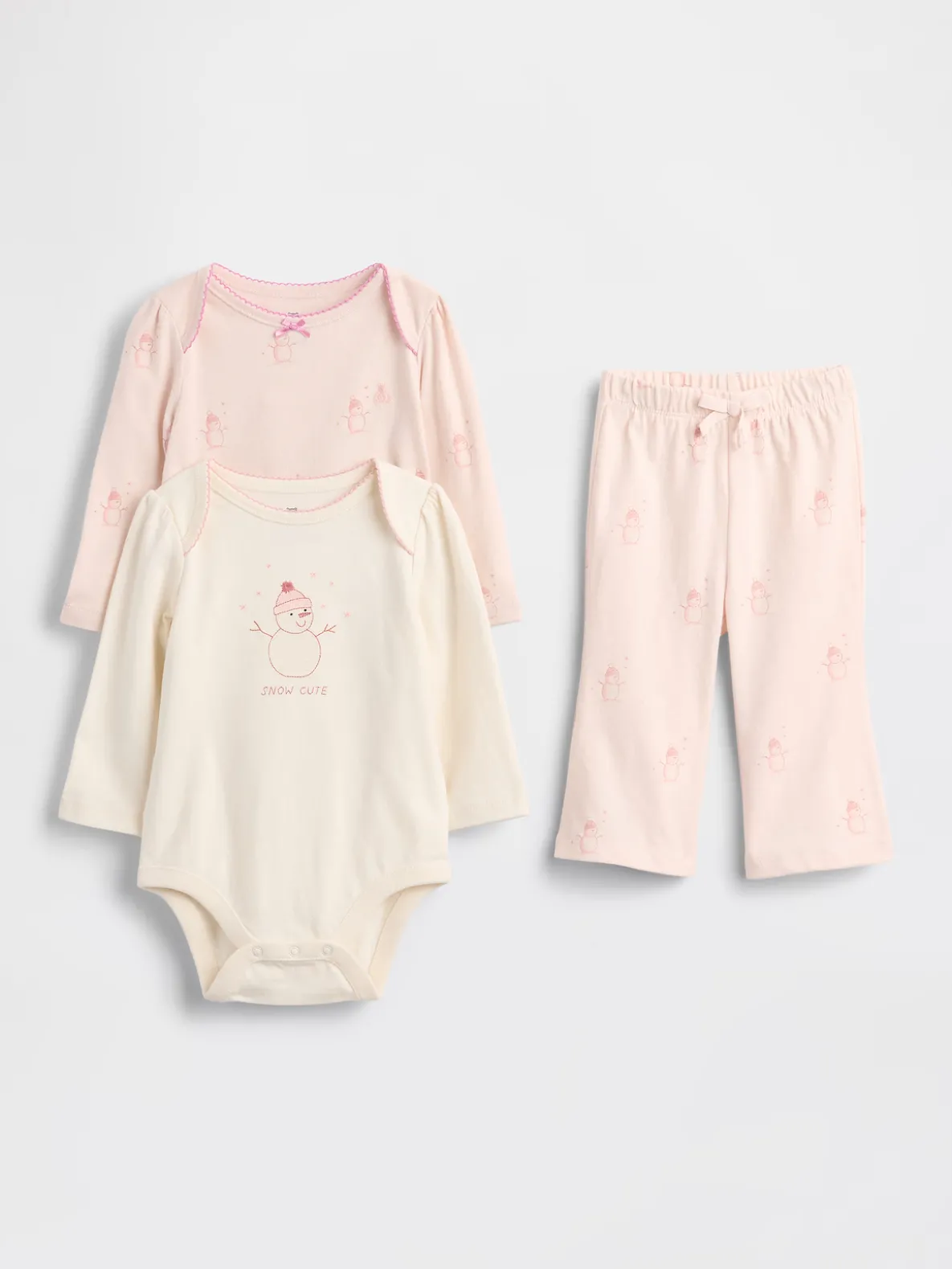 Baby Organic Cotton Bodysuit Outfit Set (3-Pack)