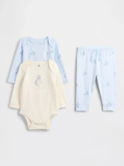 Baby Organic Cotton Bodysuit Outfit Set (3-Pack)